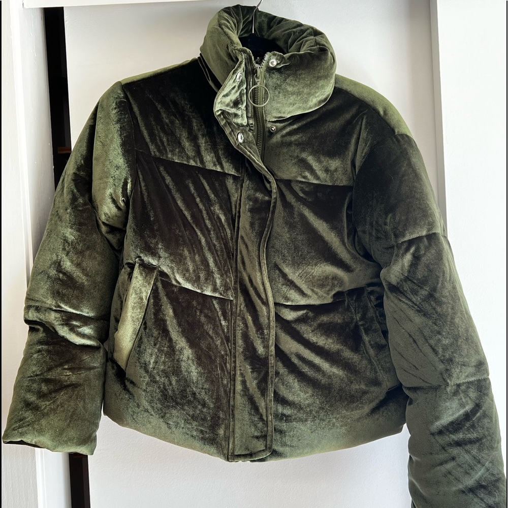 ASOS green bomber jacket